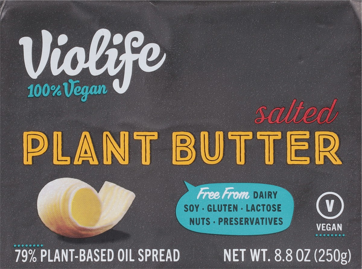 slide 6 of 9, Violife Plant Butter Salted, Dairy-Free Vegan, 8.8 oz Paper Brick (Refrigerated), 8.8 oz