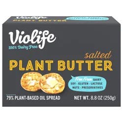 Violife Plant Butter Salted, Dairy-Free Vegan, 8.8 oz Paper Brick (Refrigerated)