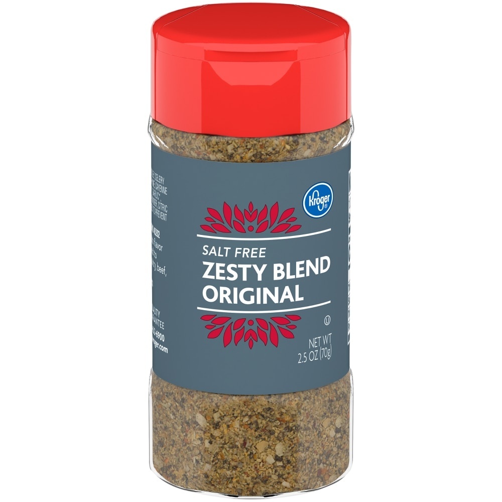slide 1 of 1, Kroger Salt Free Zesty Blend Original Seasoning, 2.5 oz