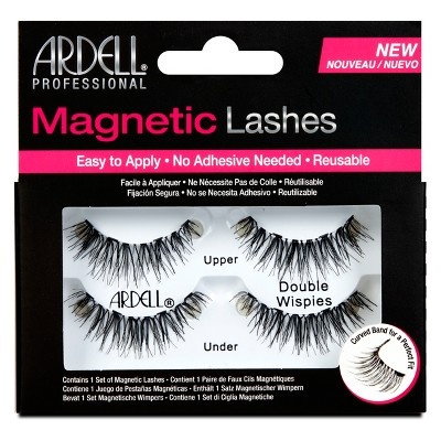 slide 1 of 3, Ardell Double Wispies Magnetic Eyelashes Black, 1 ct