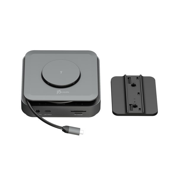 slide 3 of 7, J5Create Dock Dual 4K Hdmi Adapter, Space Gray, Jcd3199, 1 ct