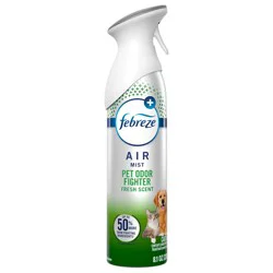 Febreze Air Mist Air Freshener Pet Odor Fighter, Fresh Scent - 8.1 oz