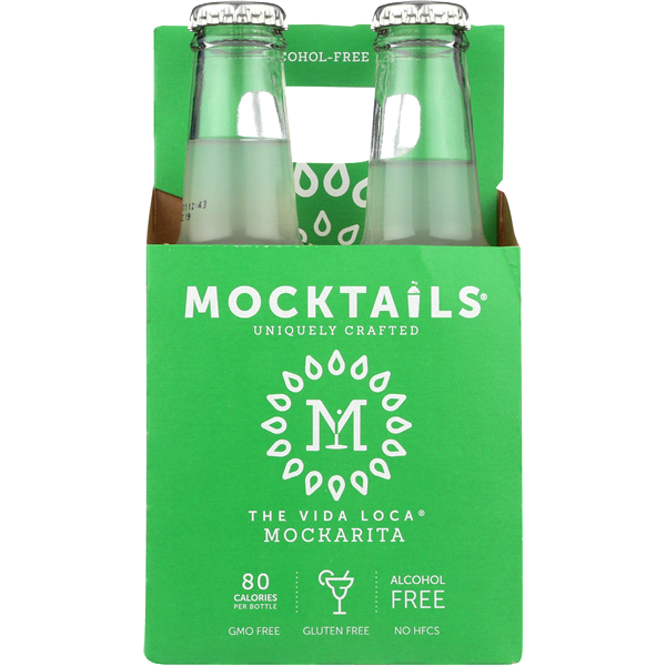 slide 1 of 1, Mocktails Vida Loca Mockarita Glass Bottles, 4 ct; 6.8 fl oz