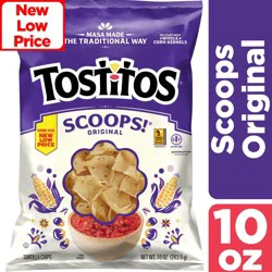 Tostitos Scoops Tortilla Chips Original 10 Oz