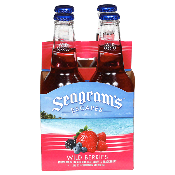 Seagram's Escapes Wild Berries Malt Beverage Bottles 4 ct; 12 oz Shipt