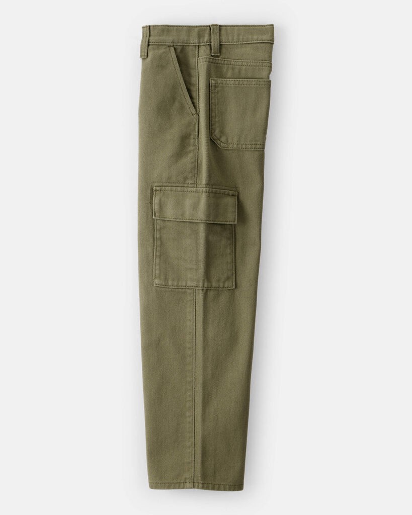 slide 4 of 4, Boys Cotton Fashion Cargo Pants - Green Green 14, 1 ct