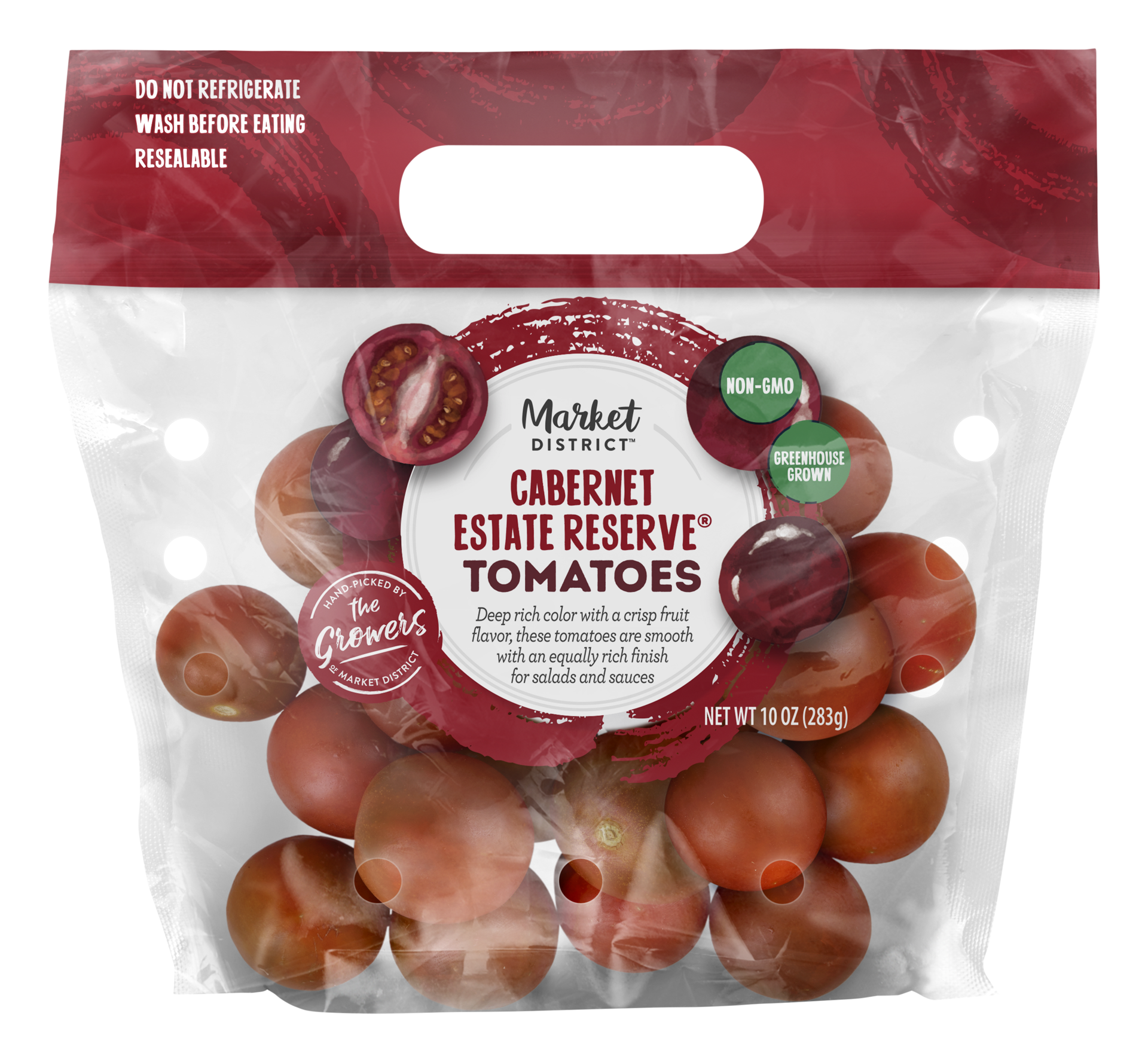 slide 1 of 1, Market District Estate Reserve Cabernet Tomatoes, 10 oz