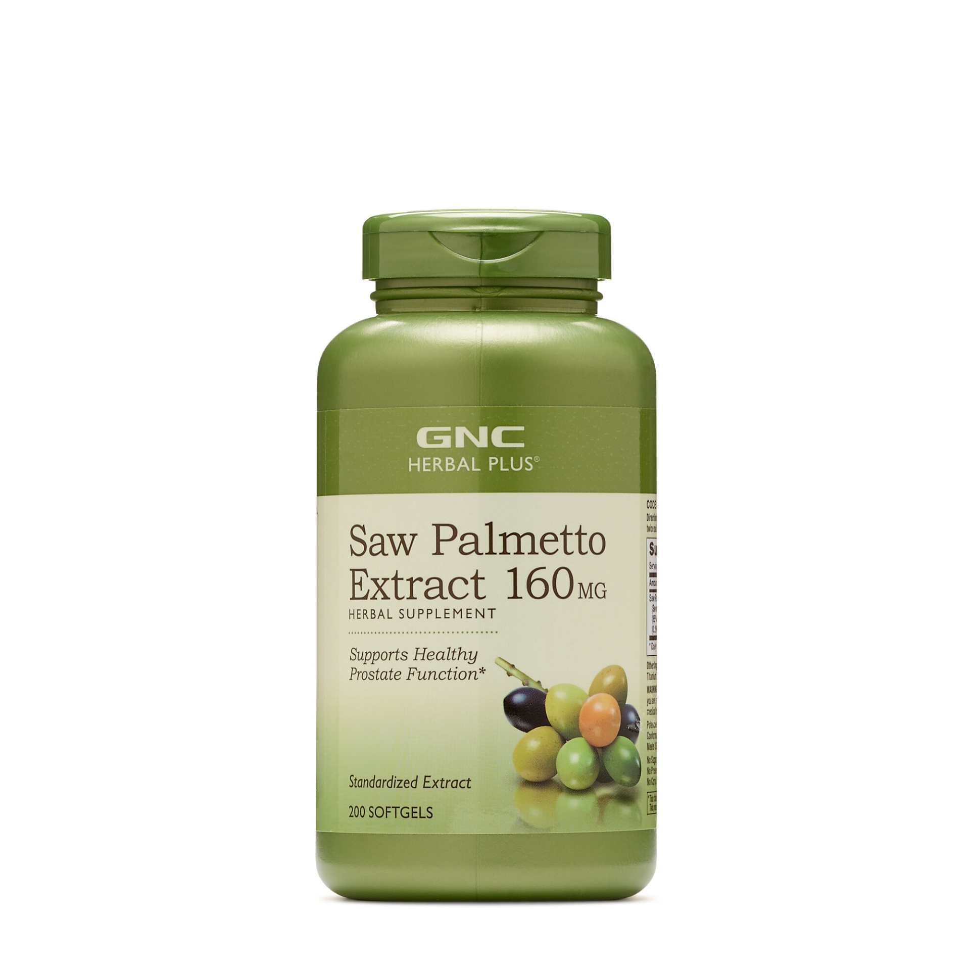 slide 1 of 1, GNC Herbal Plus Saw Palmetto Extract 160mg, 200 ct