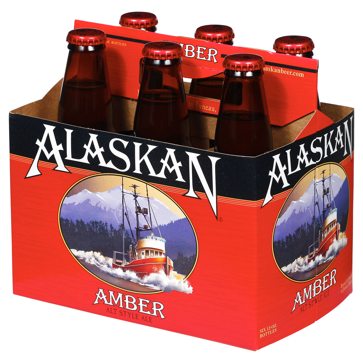 slide 3 of 5, Alaskan Brewing Co. Alaskan Amber Alt Style Ale Beer, 6 ct; 12 fl oz