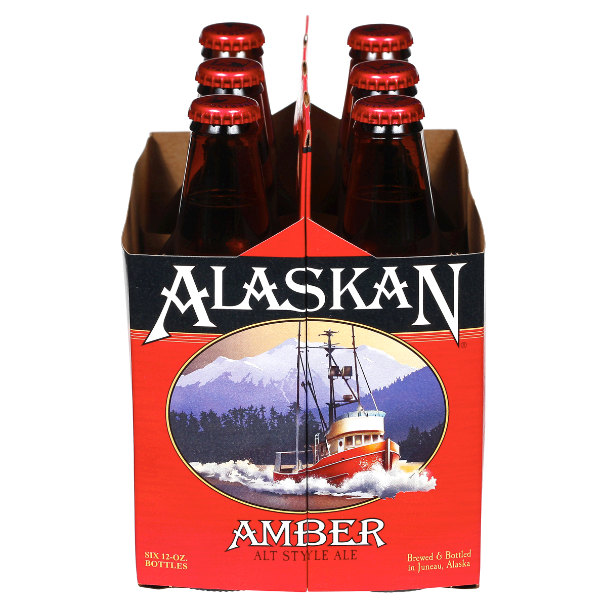 slide 5 of 5, Alaskan Brewing Co. Alaskan Amber Alt Style Ale Beer, 6 ct; 12 fl oz