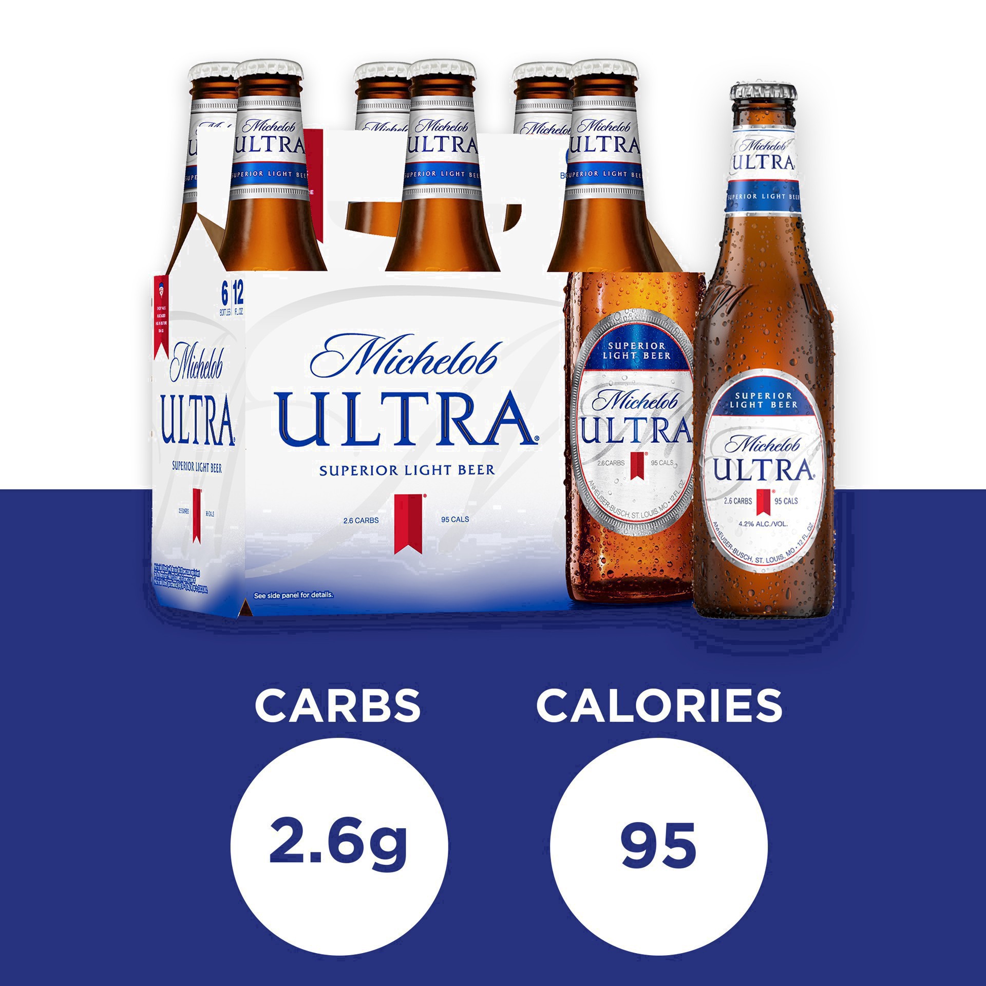 slide 37 of 119, Michelob Ultra Superior Light Beer  6 pk / 12 fl oz Bottles, 6 ct; 12 fl oz