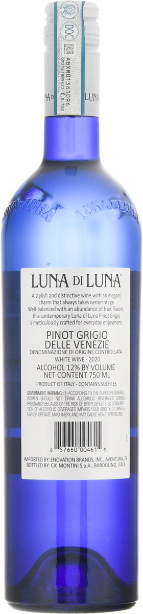 slide 10 of 11, Luna Di Luna Delle Venezie Pinot Grigio 750 ml, 750 ml