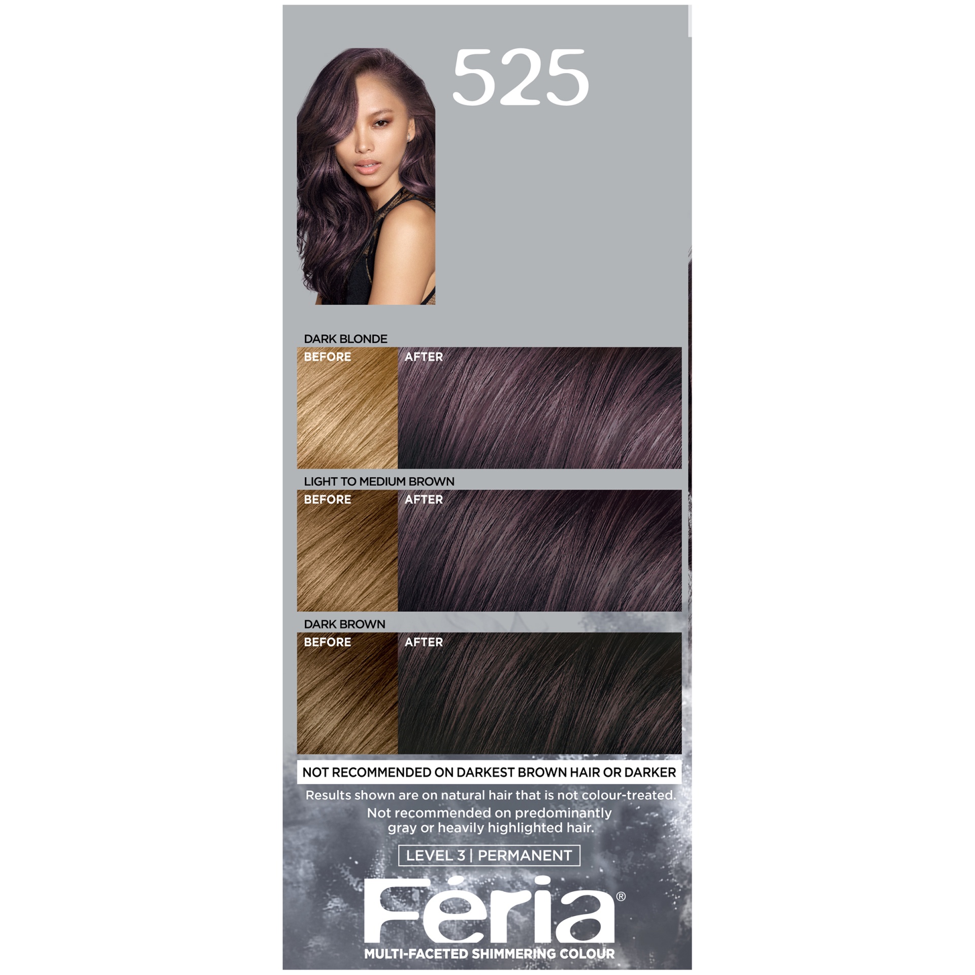 slide 5 of 8, L'Oréal Paris Feria Permanent Hair Color - 525 Purple Smoke, 1 ct