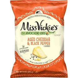 Miss Vickie''s Potato Chips Aged Cheddar & Black Pepper, 6 Oz