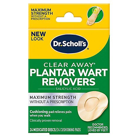 slide 1 of 1, Dr. Scholl's Dr. Scholls Clear Away Wart Remover Planter System - 24 Count, 24 ct