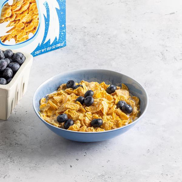 slide 1 of 1, Hy-Vee Seasons Cereal Bowl In Reactive Blue, 1 ct