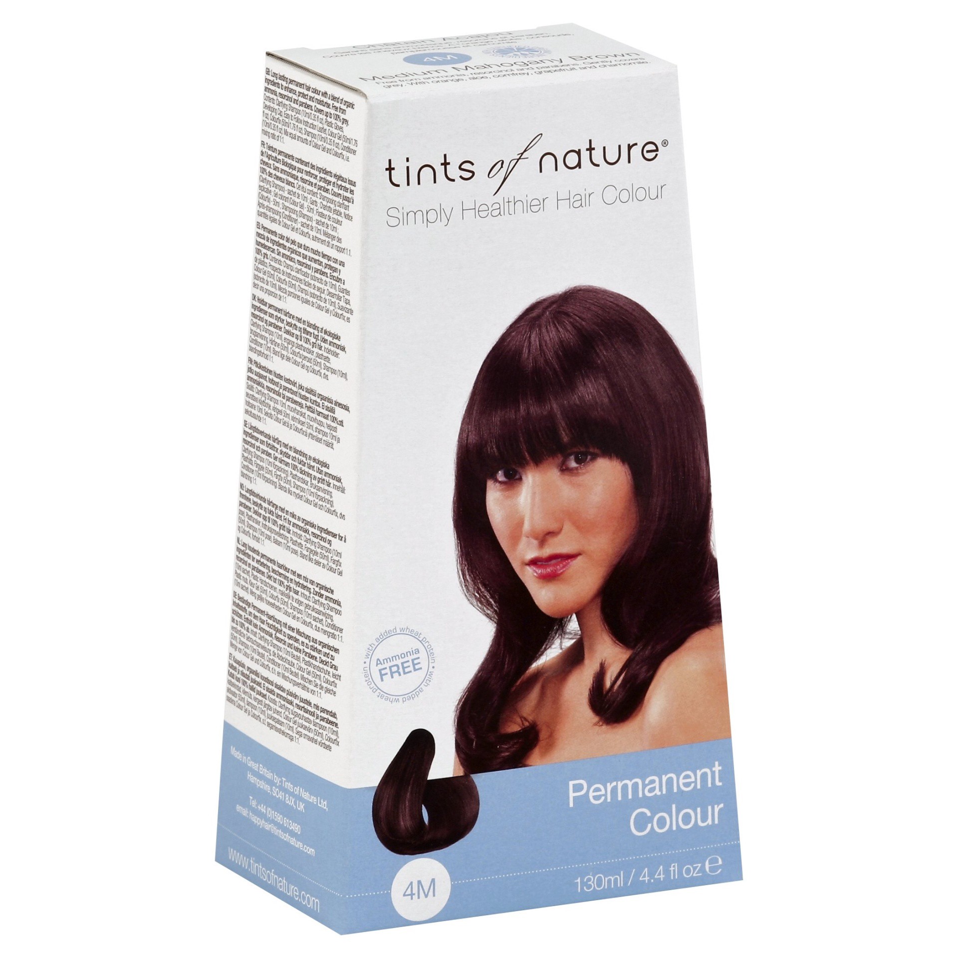 slide 1 of 5, Tints Of Nature Hair Color 4m Medium Mahogany Brown, 1 ct