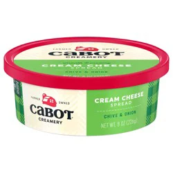 Cabot Creamery Chive & Onion Cream Cheese, 8 oz
