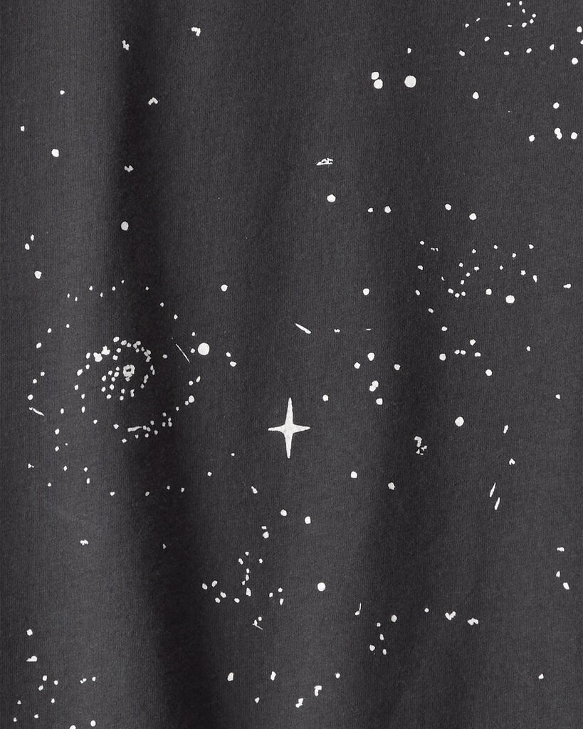 slide 2 of 2, Carter's Carters Boys Galaxy Print Long-Sleeve Graphic Tee - Black Black XL, 1 ct