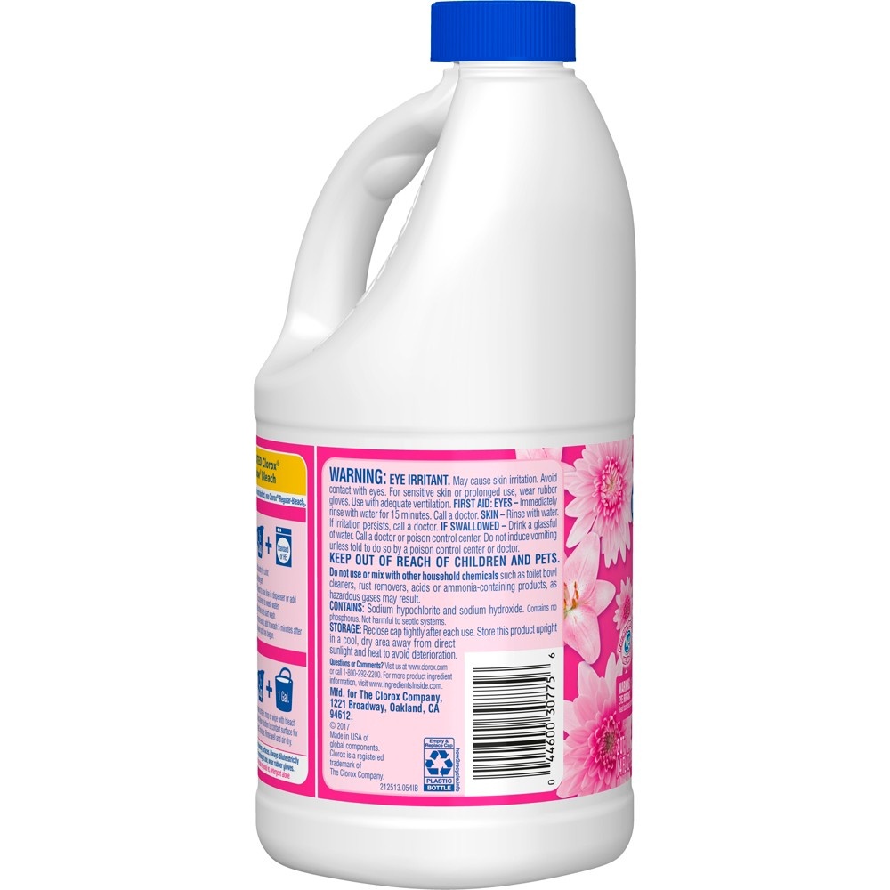 slide 2 of 4, Clorox Bleach, Fresh Meadow Scent, 64 oz