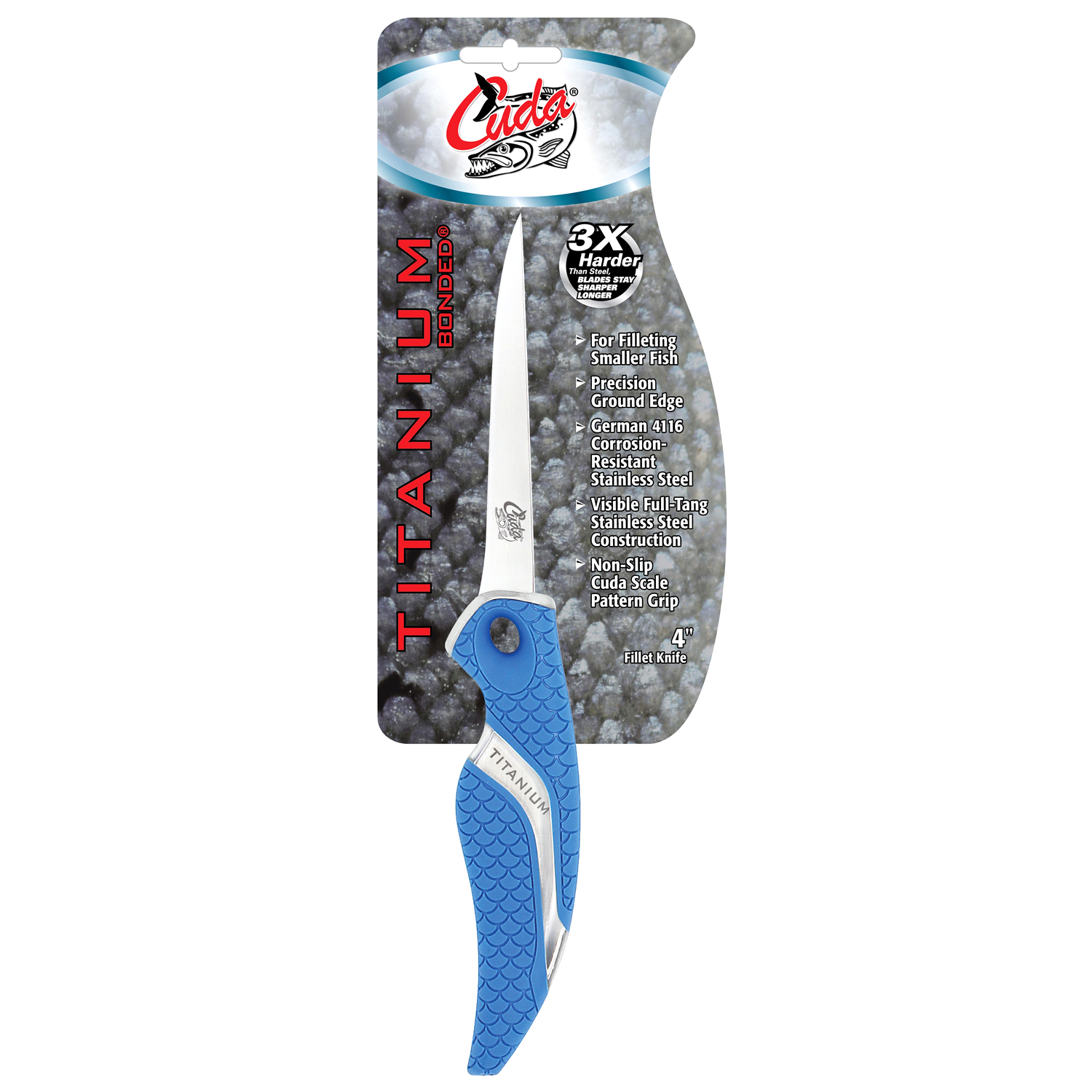 slide 1 of 2, Cuda Flex Fillet Knife, 4", 4 in