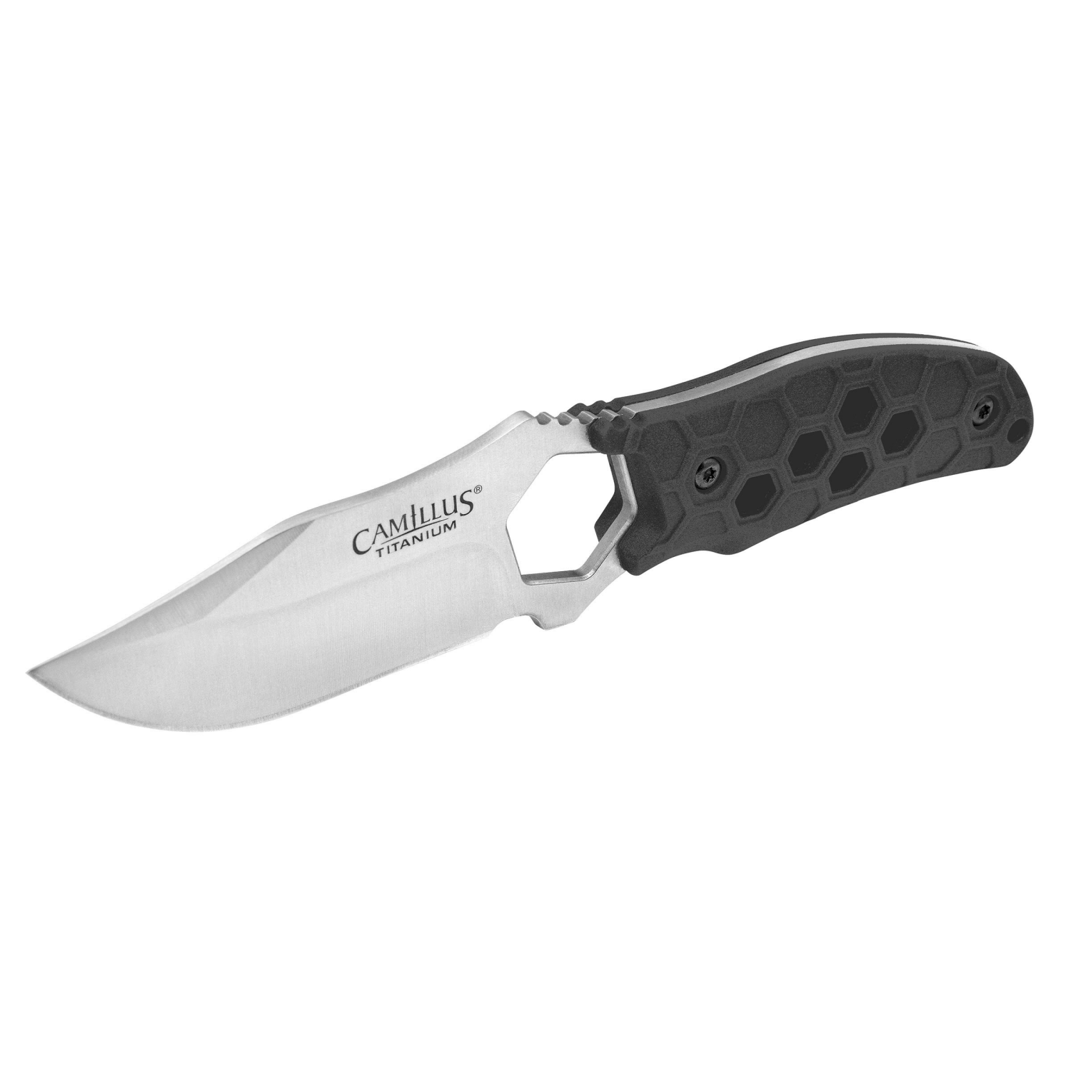 slide 8 of 8, Camillus Comb 7.25" Fixed Blade Knife With Sheath, 1 ct
