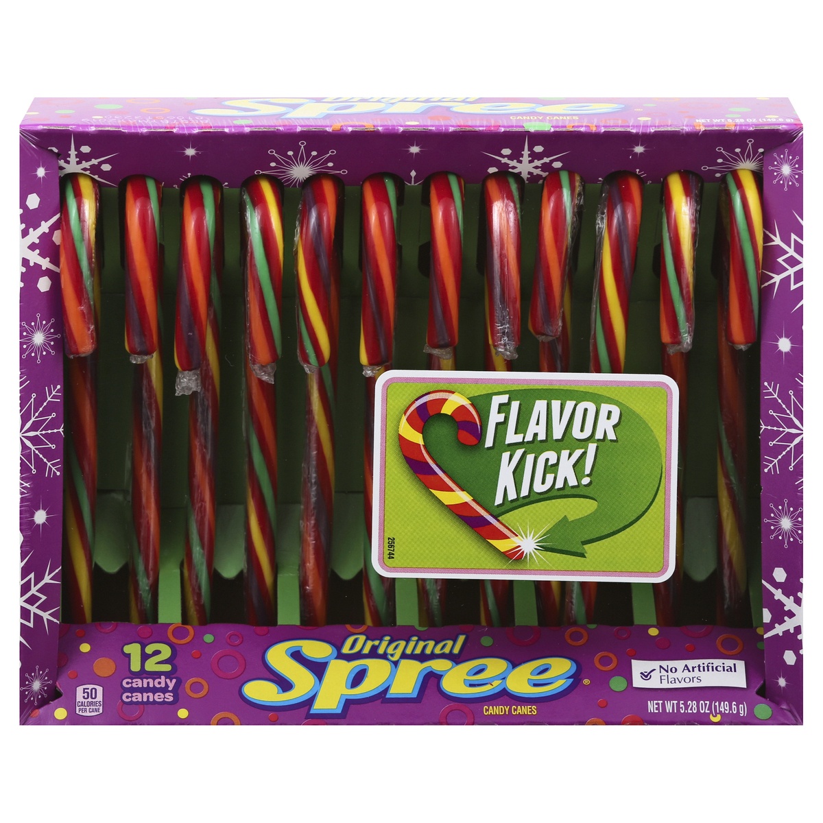 slide 1 of 8, Spree Candy Canes, 12 ct