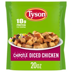 Tyson Chipotle Diced Chicken, Fully Cooked