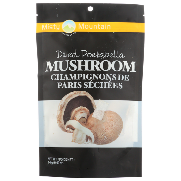 slide 1 of 1, Misty Mountain Specialties Dried Portabella Mushroom, 0.49 oz