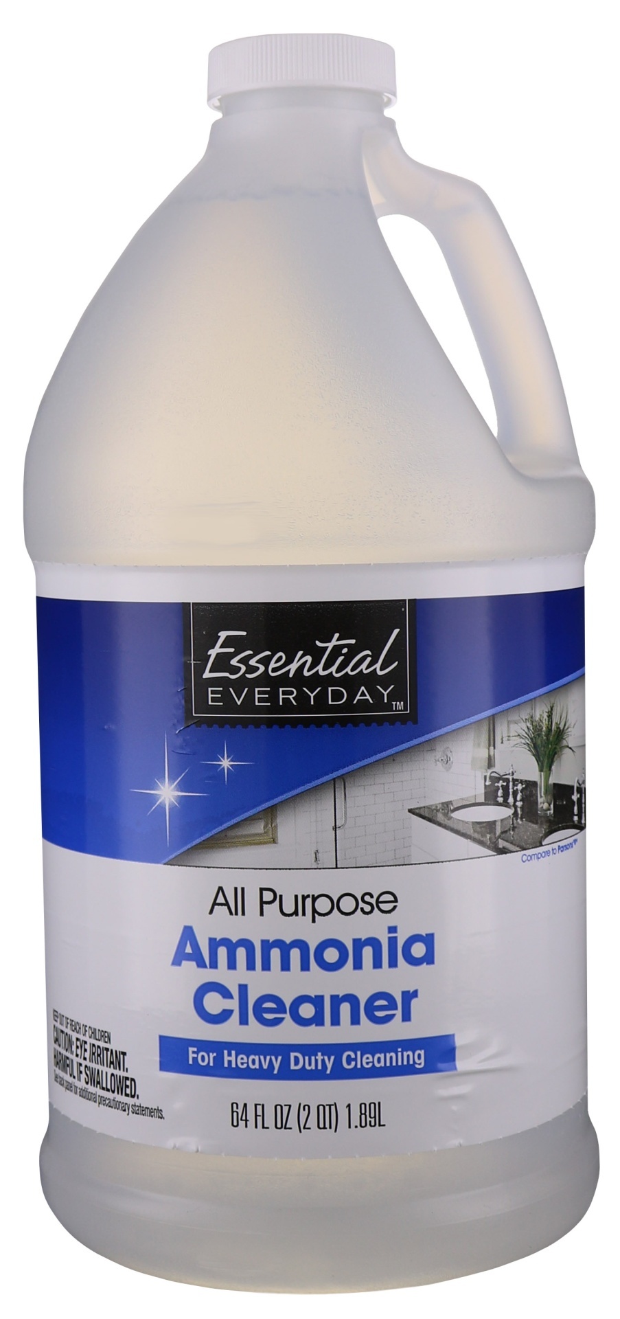 slide 1 of 1, Essential Everyday Ee Ammonia Clear, 64 oz