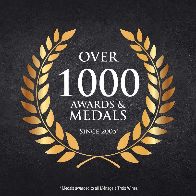 slide 3 of 6, Menage a Trois Ménage Trois Midnight Red Blend Wine - 750ml Bottle, 750 ml