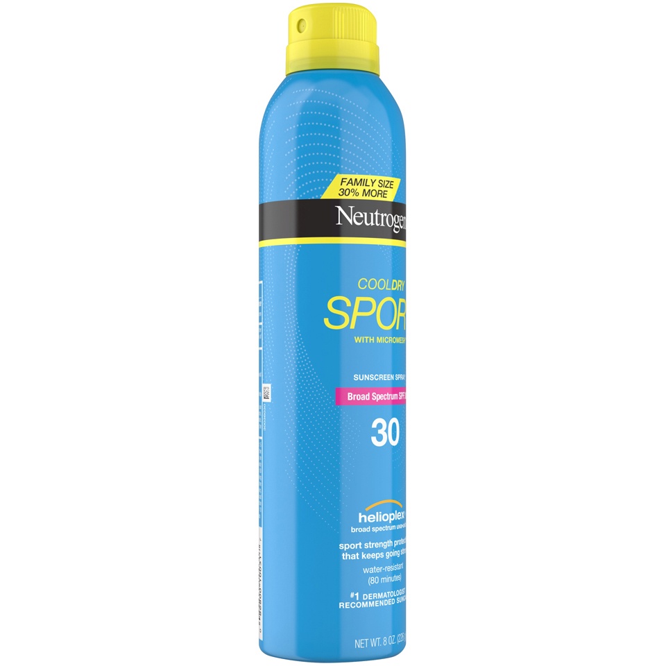 slide 2 of 6, Neutrogena Cool Dry Sport Spray - SPF 30, 8 oz