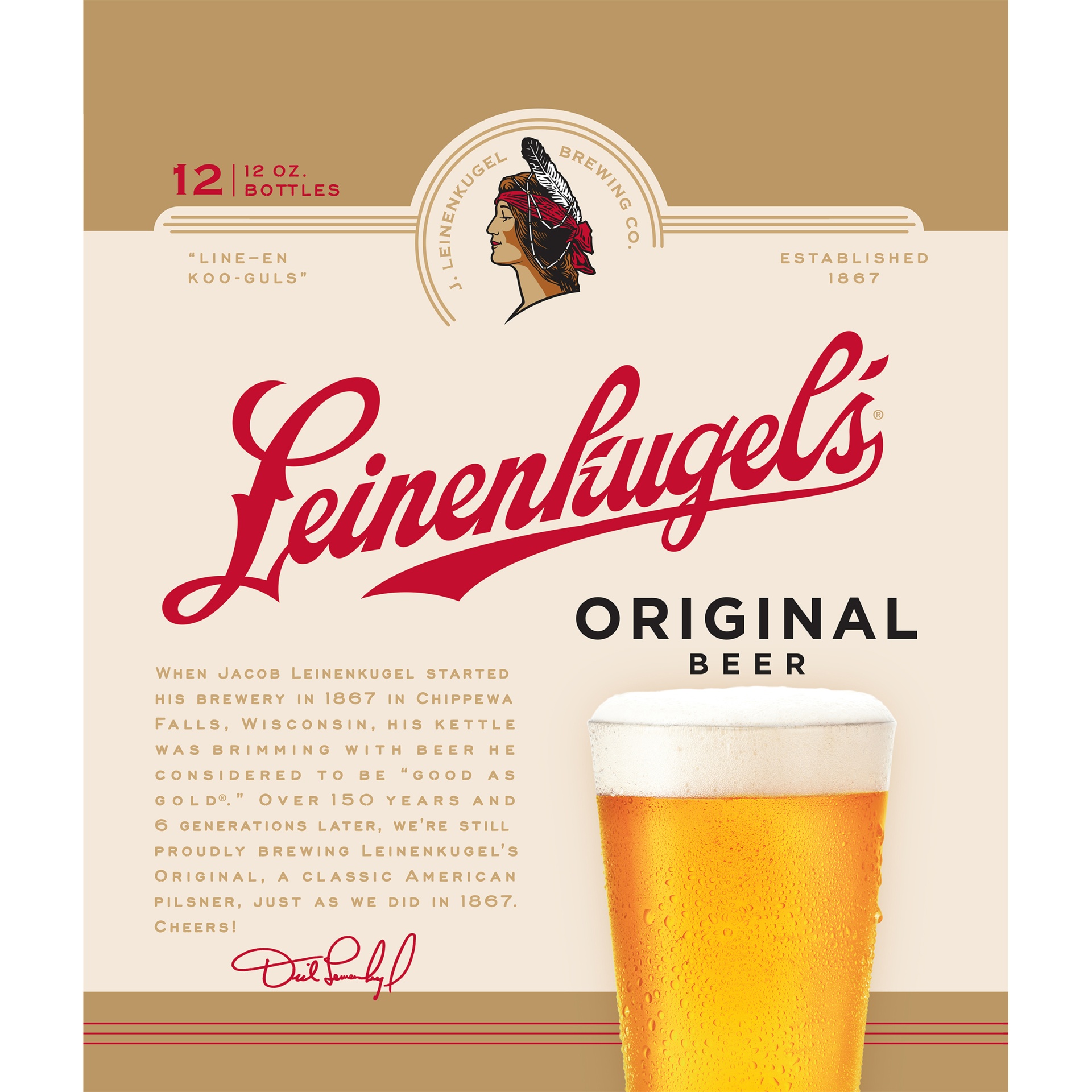 slide 4 of 6, Leinenkugel's Leinenkugel&#39;s Original Ale Beer / Bottles, 12 ct, 12 fl oz