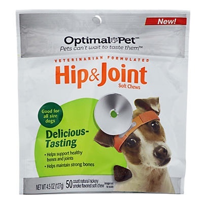 slide 1 of 1, Optimal Pet Hip & Joint Hickory Smoke Soft Chews, 50 ct