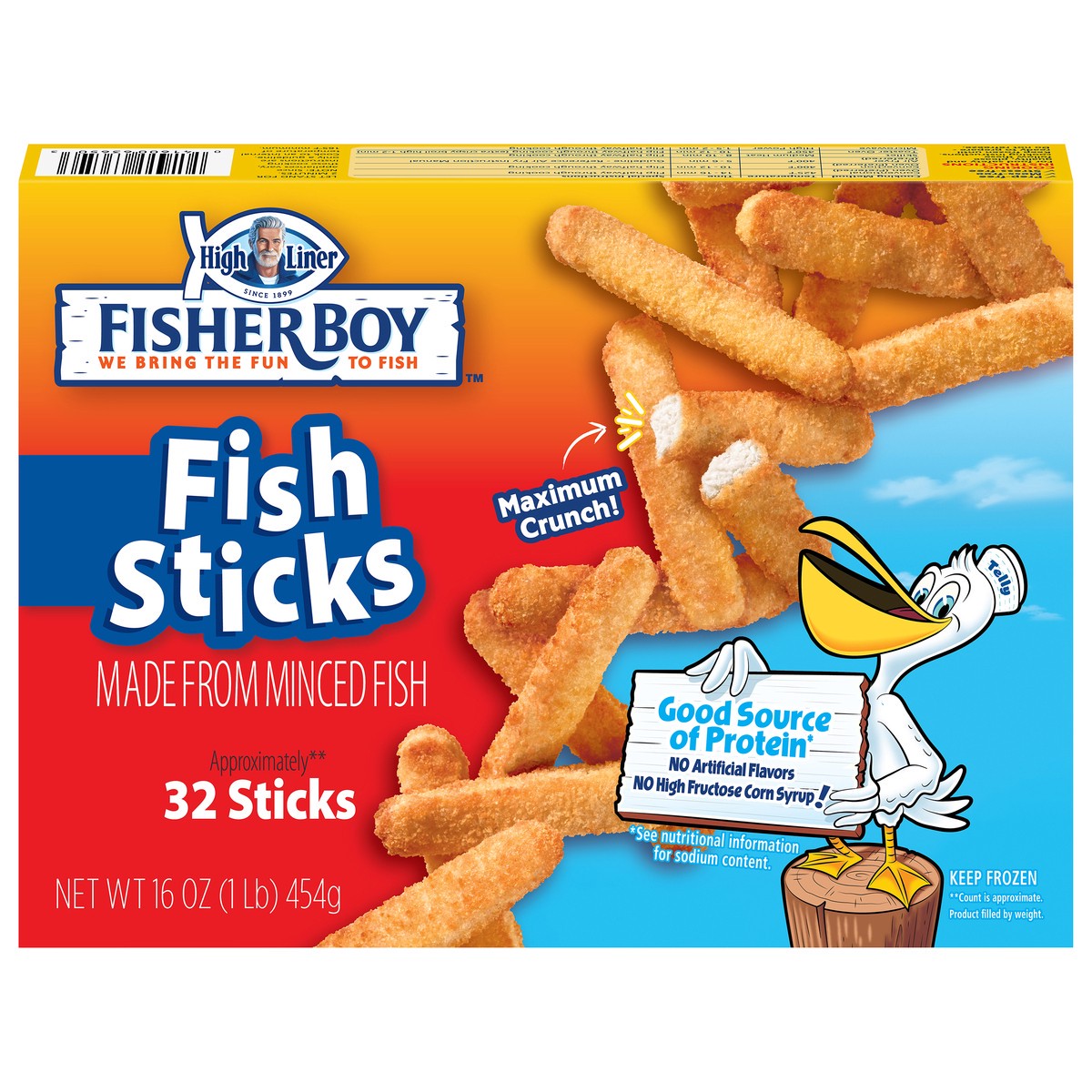 slide 1 of 9, Fisher Boy Fish Sticks, 16 oz