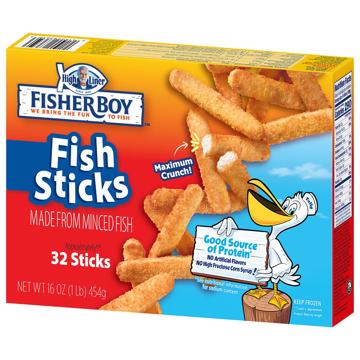 slide 4 of 9, Fisher Boy Fish Sticks, 16 oz