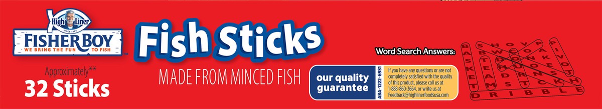 slide 6 of 9, Fisher Boy Fish Sticks, 16 oz