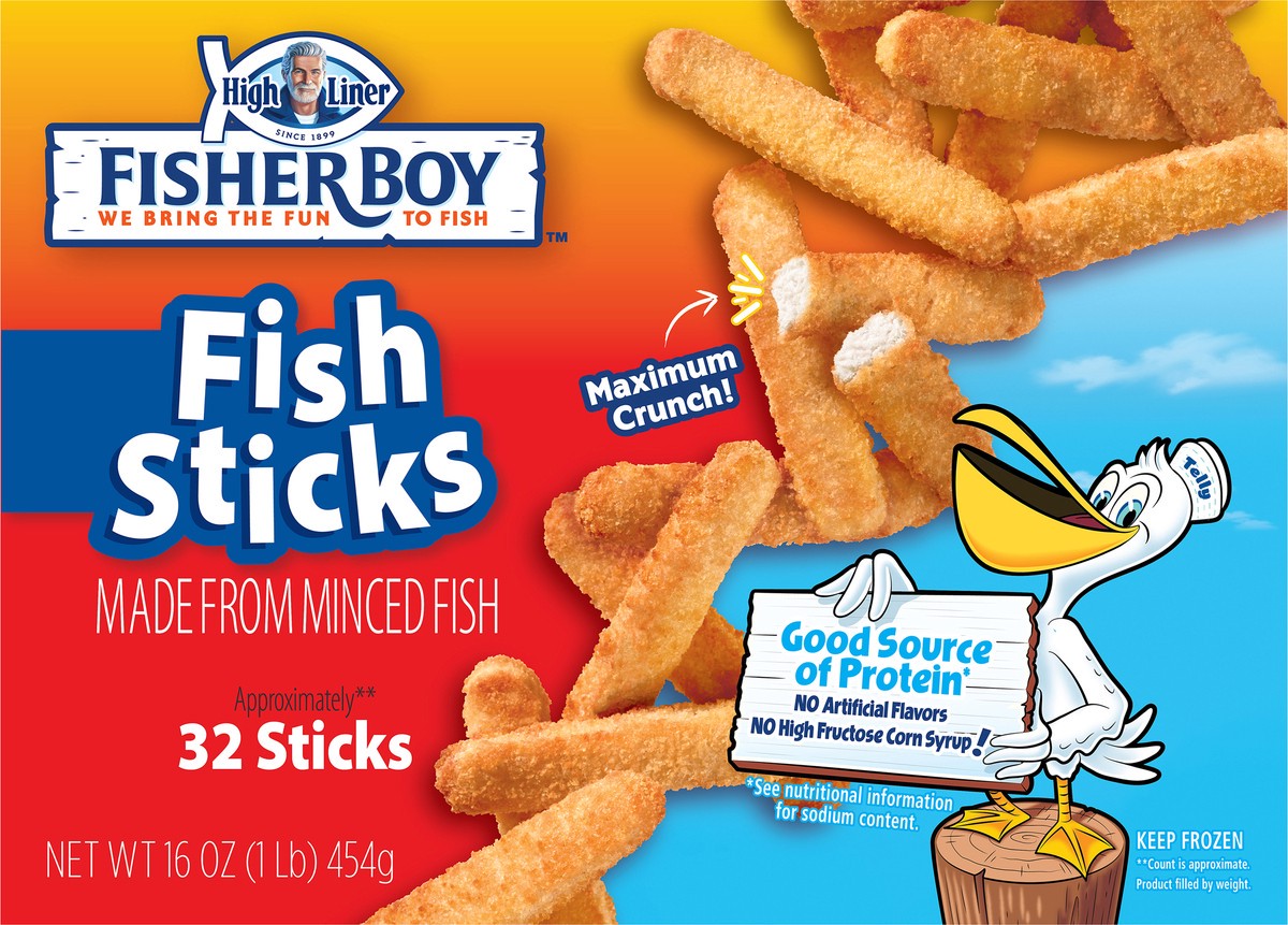 slide 2 of 9, Fisher Boy Fish Sticks, 16 oz