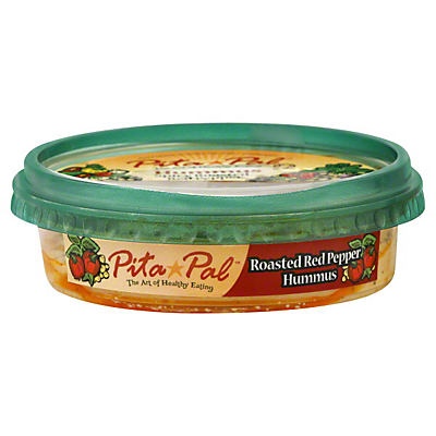 slide 1 of 1, Pita Pal Roasted Red Pepper Hommus, 10 oz