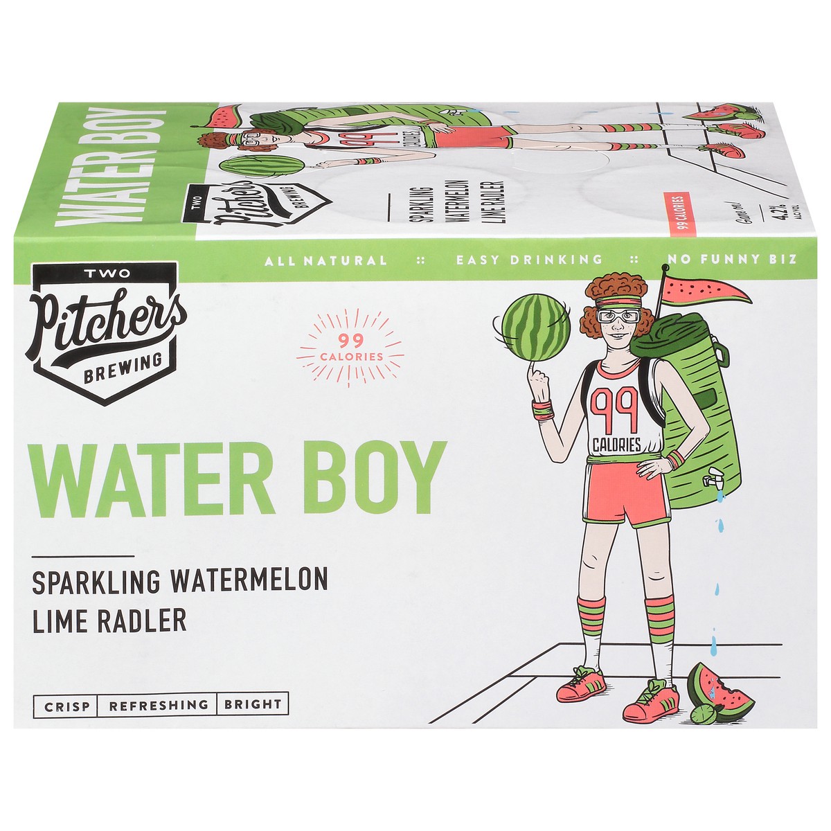 Two Pitchers Brewing Beer, Water Boy, Sparkling Watermelon Lime Radler