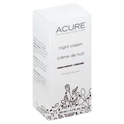 ACURE Brilliantly Brightening Night Cream With Argan Stem Cell + Chlorella