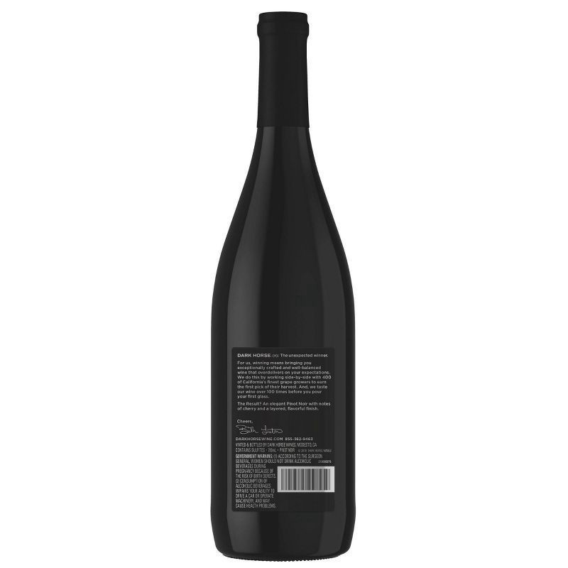 slide 3 of 3, Dark Horse Pinot Noir Red Wine - 750ml Bottle, 750 ml
