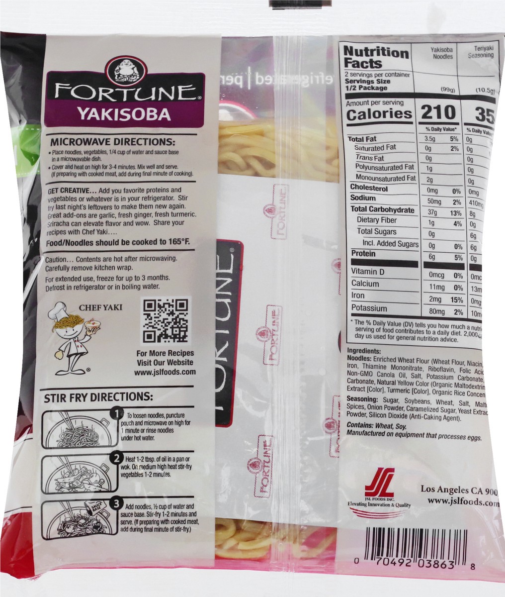 slide 9 of 12, Fortune Teriyaki Flavor Yakisoba Stir Fry Noodle 7.7 oz, 7.7 oz