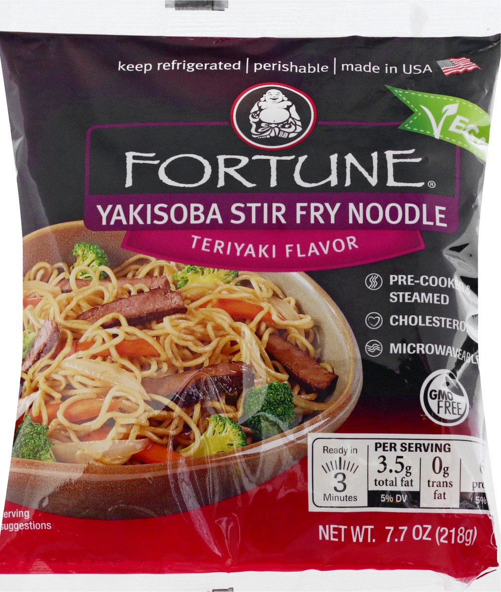 slide 7 of 12, Fortune Teriyaki Flavor Yakisoba Stir Fry Noodle 7.7 oz, 7.7 oz