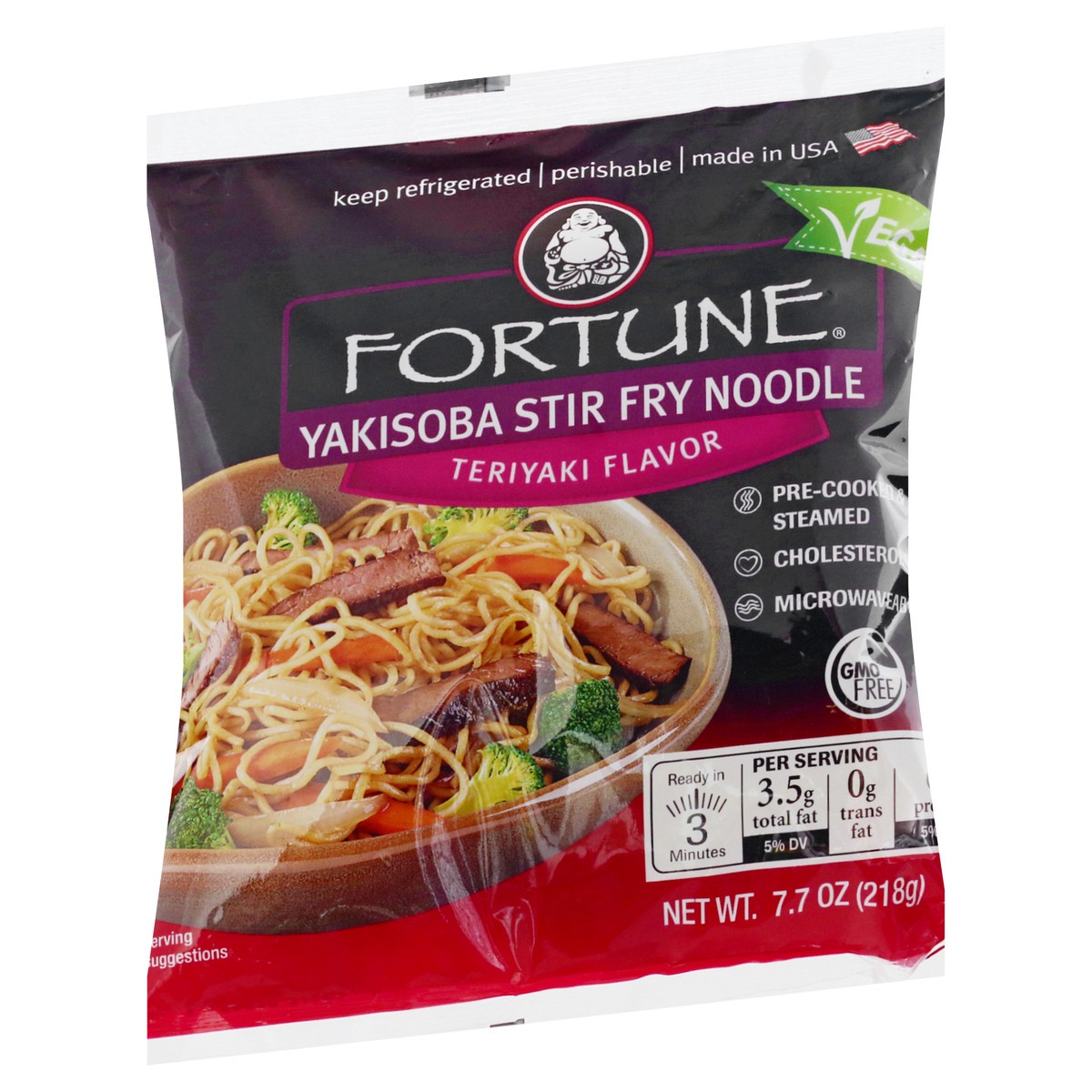 slide 12 of 12, Fortune Teriyaki Flavor Yakisoba Stir Fry Noodle 7.7 oz, 7.7 oz