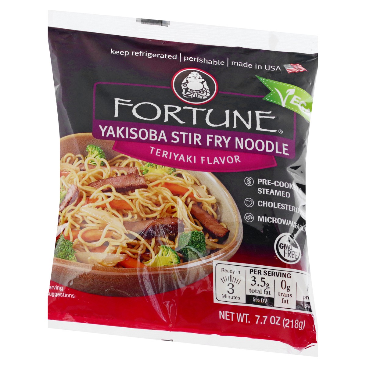 slide 4 of 12, Fortune Teriyaki Flavor Yakisoba Stir Fry Noodle 7.7 oz, 7.7 oz