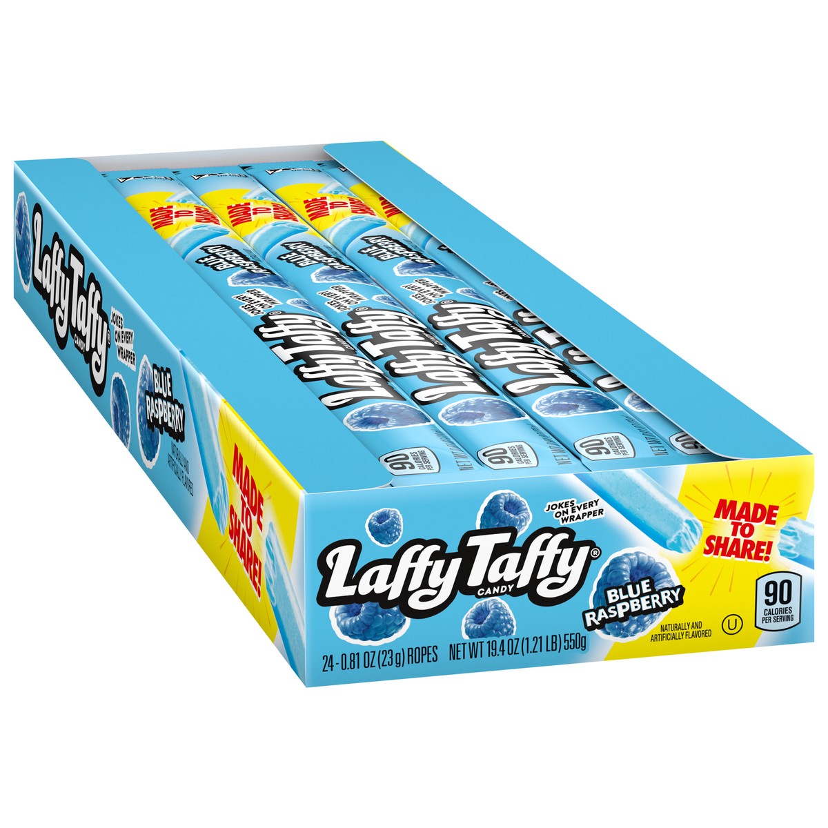 slide 6 of 14, Laffy Taffy Blue Raspberry Candy 24 - 0.81 oz Packs, 24 ct