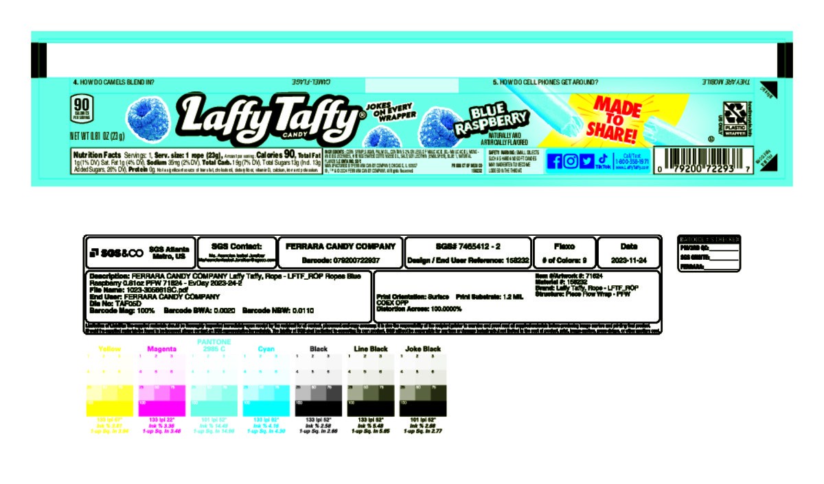 slide 8 of 14, Laffy Taffy Blue Raspberry Candy 24 - 0.81 oz Packs, 24 ct