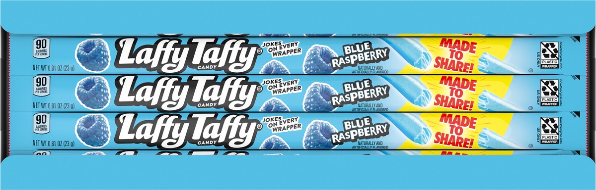slide 9 of 14, Laffy Taffy Blue Raspberry Candy 24 - 0.81 oz Packs, 24 ct