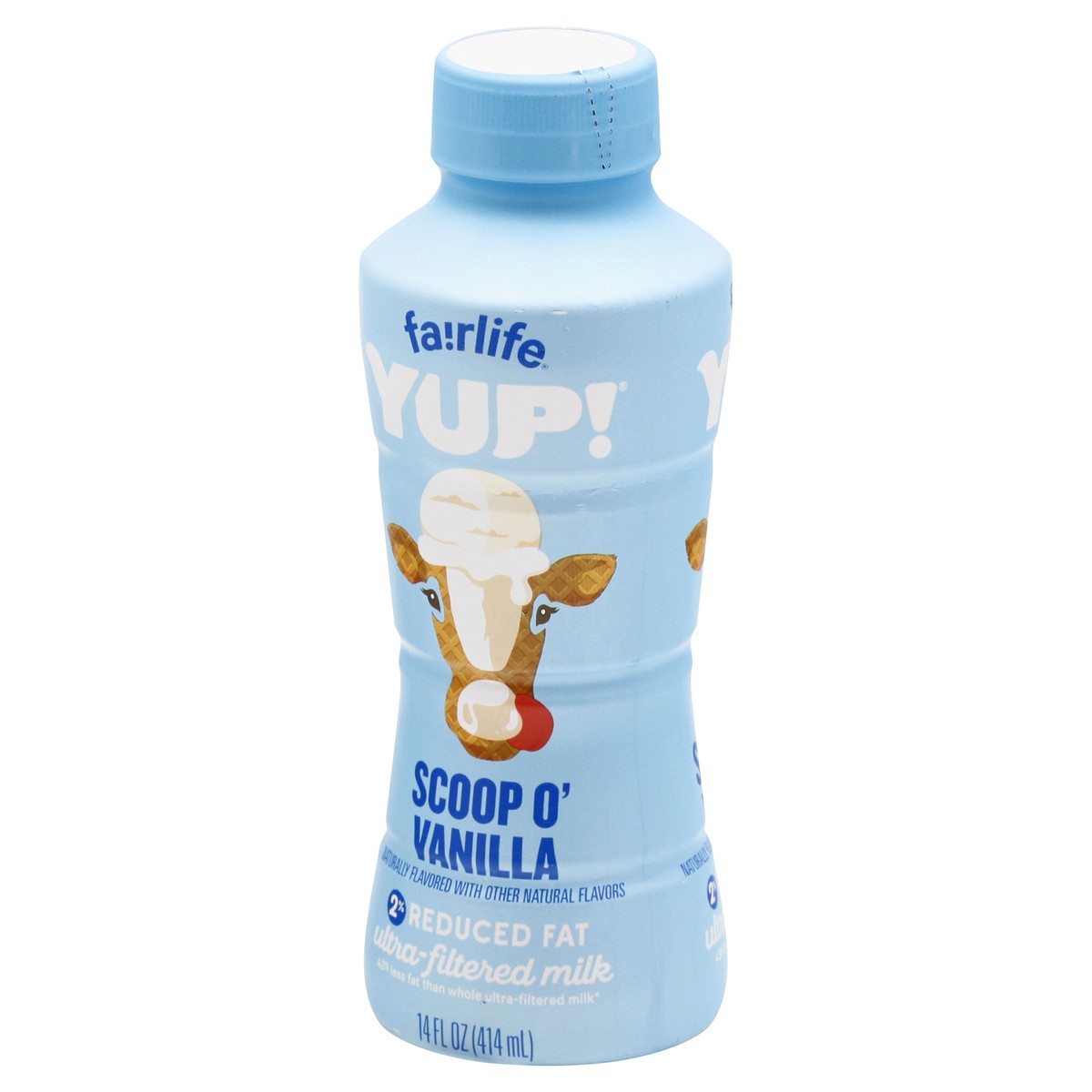 slide 2 of 9, fairlife Yup! Reduced Fat 2% Milkfat Ultra-Filtered Scoop O' Vanilla Milk 14 oz, 14 oz